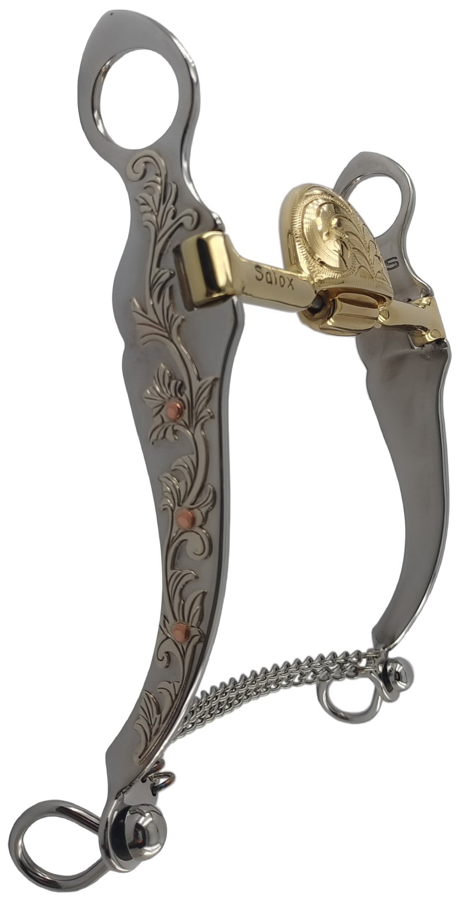 Engraved Ported Nevada Shank with Roller