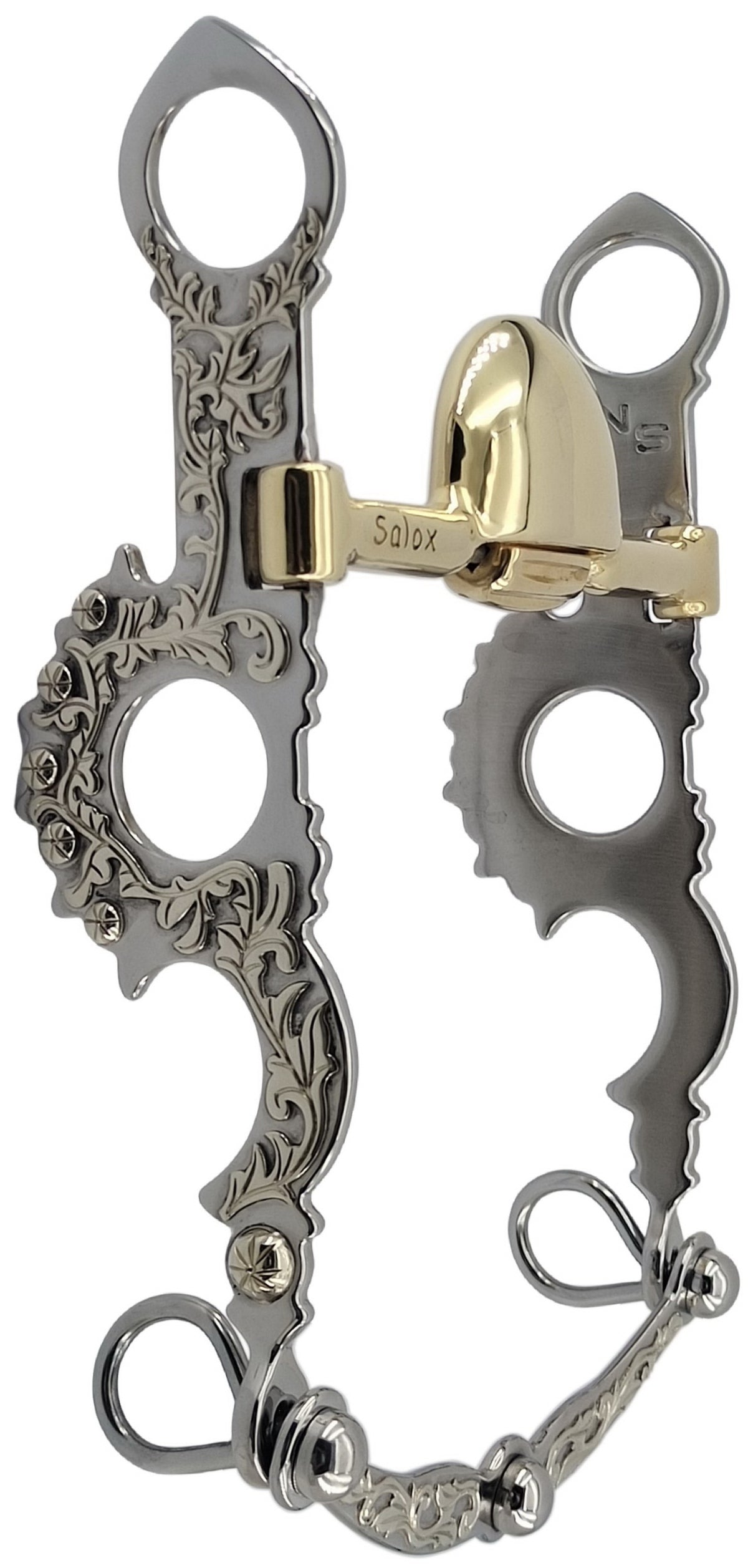 Ported Santa Barbara Shank with Roller – Neue Schule USA